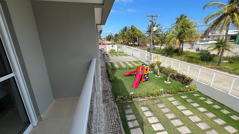 Duplex 2 quartos na orla de Porto Seguro