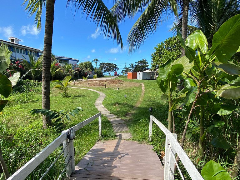 128 - quarto e sala a 100m da praia