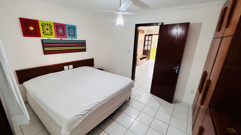 Duplex 3 suítes 300m praia churrasqueira privativa