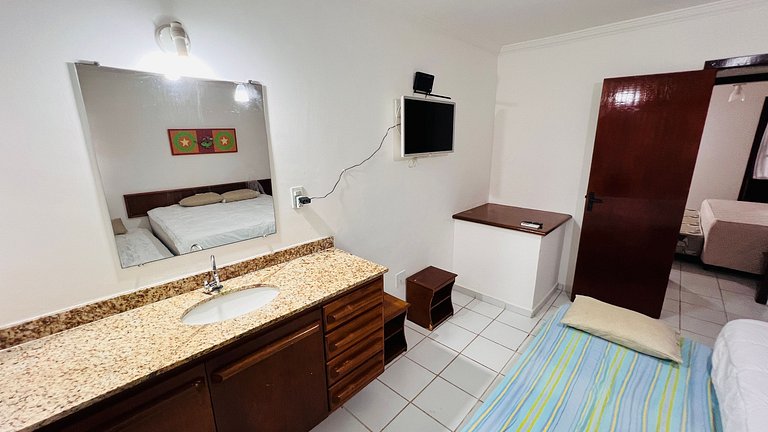 Duplex 3 suítes 300m praia churrasqueira privativa