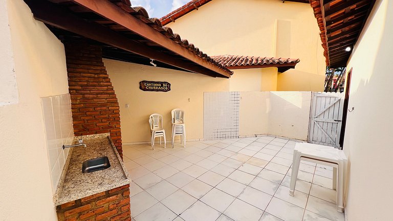 Duplex 3 suítes 300m praia churrasqueira privativa