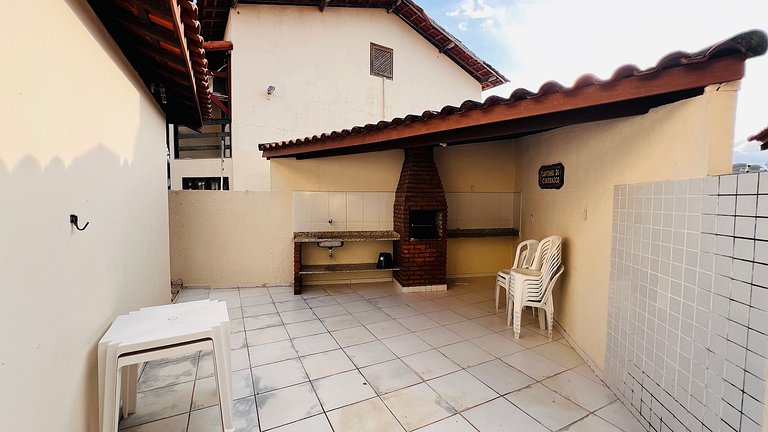 Duplex 3 suítes 300m praia churrasqueira privativa