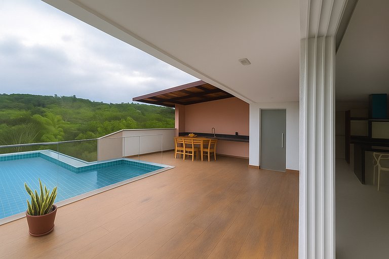 Casa em cond frente mar 4/4 praia dos milionários