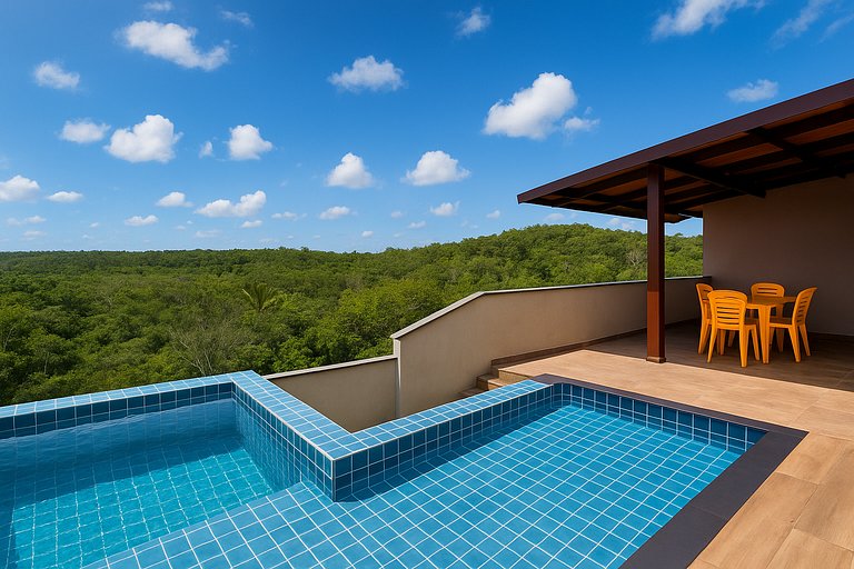 Casa flor do mar vista mar e floresta Ilhéus