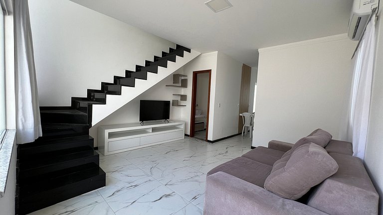 Duplex perto da praia e comercio