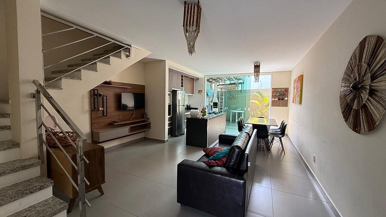 Casa duplex 3/4 no Alto Taperapuan Porto Seguro